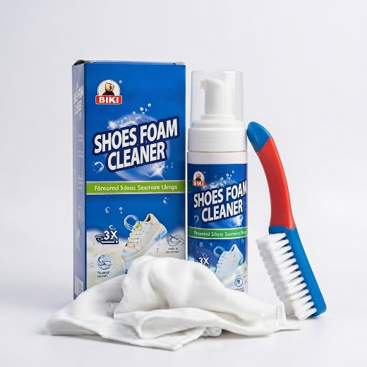 BIKI Shoes Foam Cleaner Kit with Brush & Cloth
